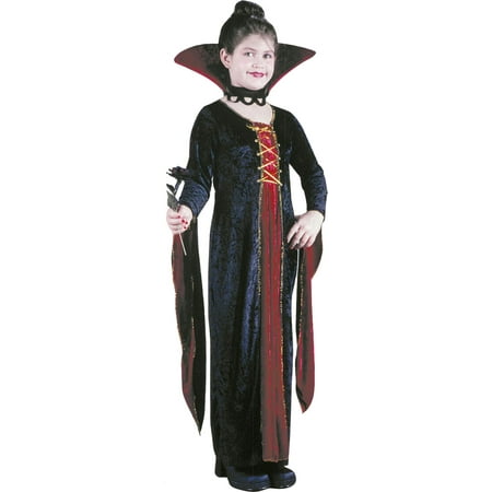 Victorian Vamp Velvet Child Halloween Costume