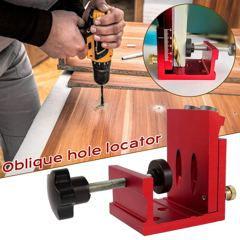 Eummy Pocket Hole Jig Aluminum Drill Guide Kit Adjustable
