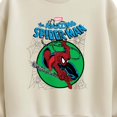 thumbnail image 2 of Marvel - Spider-Man Green Circle - Women's Oversized Fleece Crew Sweatshirt, 2 of 4