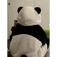 thumbnail image 5 of Cute Cartoon Panda Hooded Reversible Robe for Fall/Winter - Long Sleeve Zipper Pajamas Halloween Gift Costume for Parties & Performances Homewear Dress for Women - Reversible Hooded Home Robe, 5 of 5