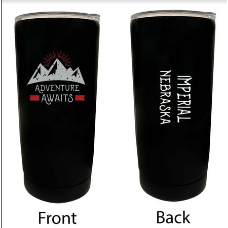 

Imperial Nebraska Souvenir 16 oz Stainless Steel Insulated Tumbler Adventure Awaits Design