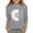 Light Gray, variant on CCRFTGI Girls Shirts Size 10-12 Cute 3/4 Sleeve Shirt Blouse Summer Solid Sunflower Print Tee Shirts Preppy Loose Comfy Round Neck Basic Tees Light Gray 6-7Y