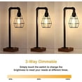 thumbnail image 4 of Touch Table Lamp with 2 USB & 1 AC Nightstand Desk Lamp for Bedroom, 4 of 6