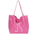 thumbnail image 3 of Bolso Hombro Mujer Arco Tote Moda Lona para Viajes Al Aire Libre Púrpura, 3 of 4