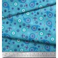 thumbnail image 2 of Soimoi Tissu Popeline de Coton Imprimé Floral & Paisley Tissu de Couture Yard 56 Pouces de Large, 2 of 3