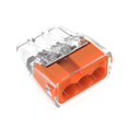 thumbnail image 1 of IDEAL Electrical 30-1033P Conectores de 3 puertos a presión seguros de color naranja (paquete de 100), 1 of 5