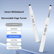 Extendable Presentation Clicker, Page Turner Pen, Laser Pointer & Capacitive Touch, Wireless Presenter for Whiteboard, Smart Board, and Projector - Presentation Clicker for Teachers & Office