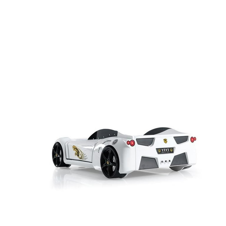 ベッドフレーム titi racer car bed Titi Racer Modern Wood TT Twin Race Car Bed with Remote