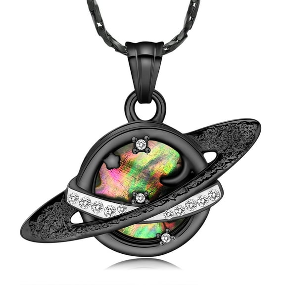 Infinite Love Abalone Shell Star Planet Urn Pendant Memory Necklace for Cremation Ashes Holder Memorial Jewelry