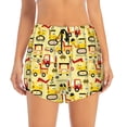 thumbnail image 4 of Lsque Funny Construction Vehicles Printed Women's Running Shorts with Liner Pockets,Elastic Quick Dry Workout Athletic Gym Yoga Shorts,Womens High Waist Shorts-Large, 4 of 9