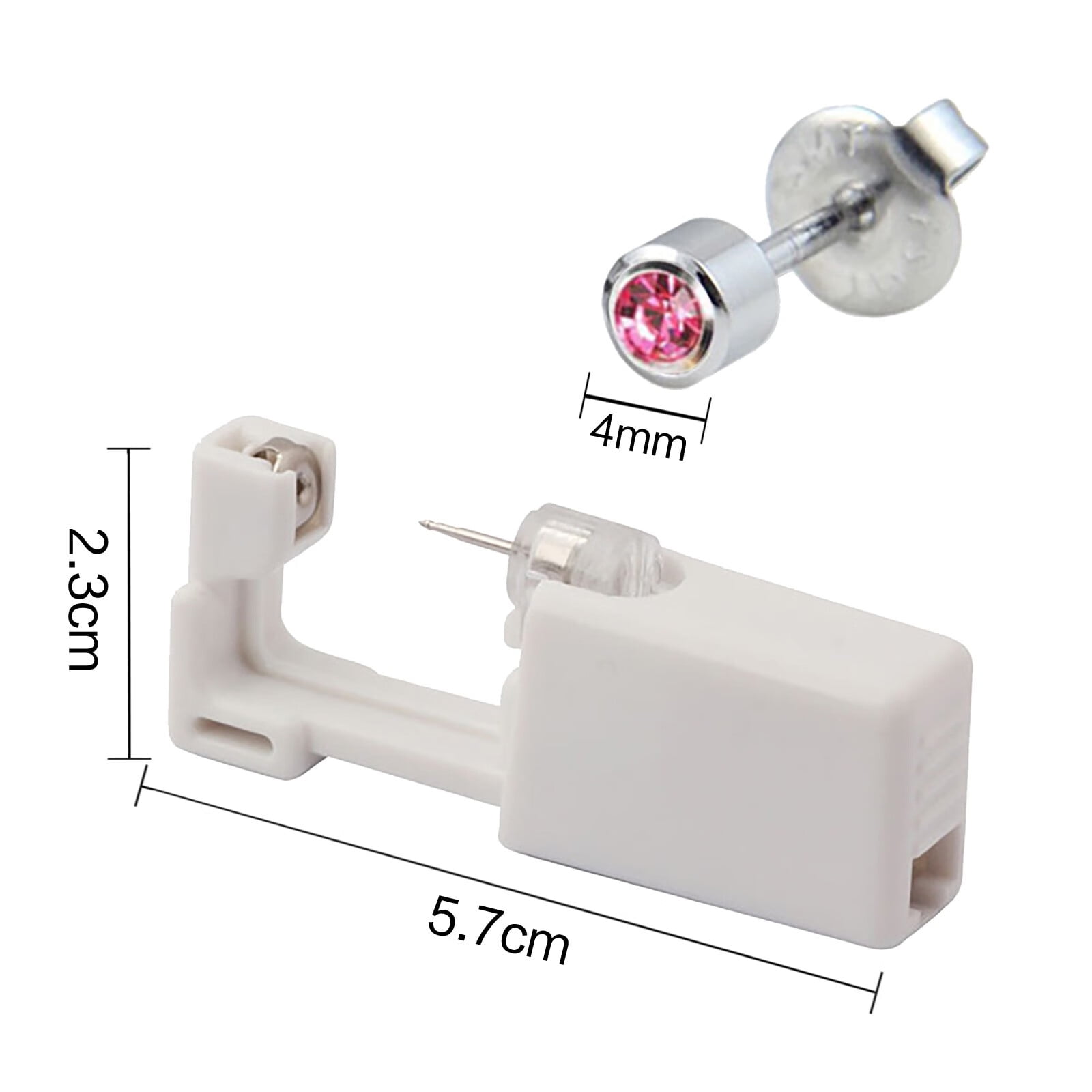 No Pain Professional Safety Ear Piercing Plug Stud Earrings Tool