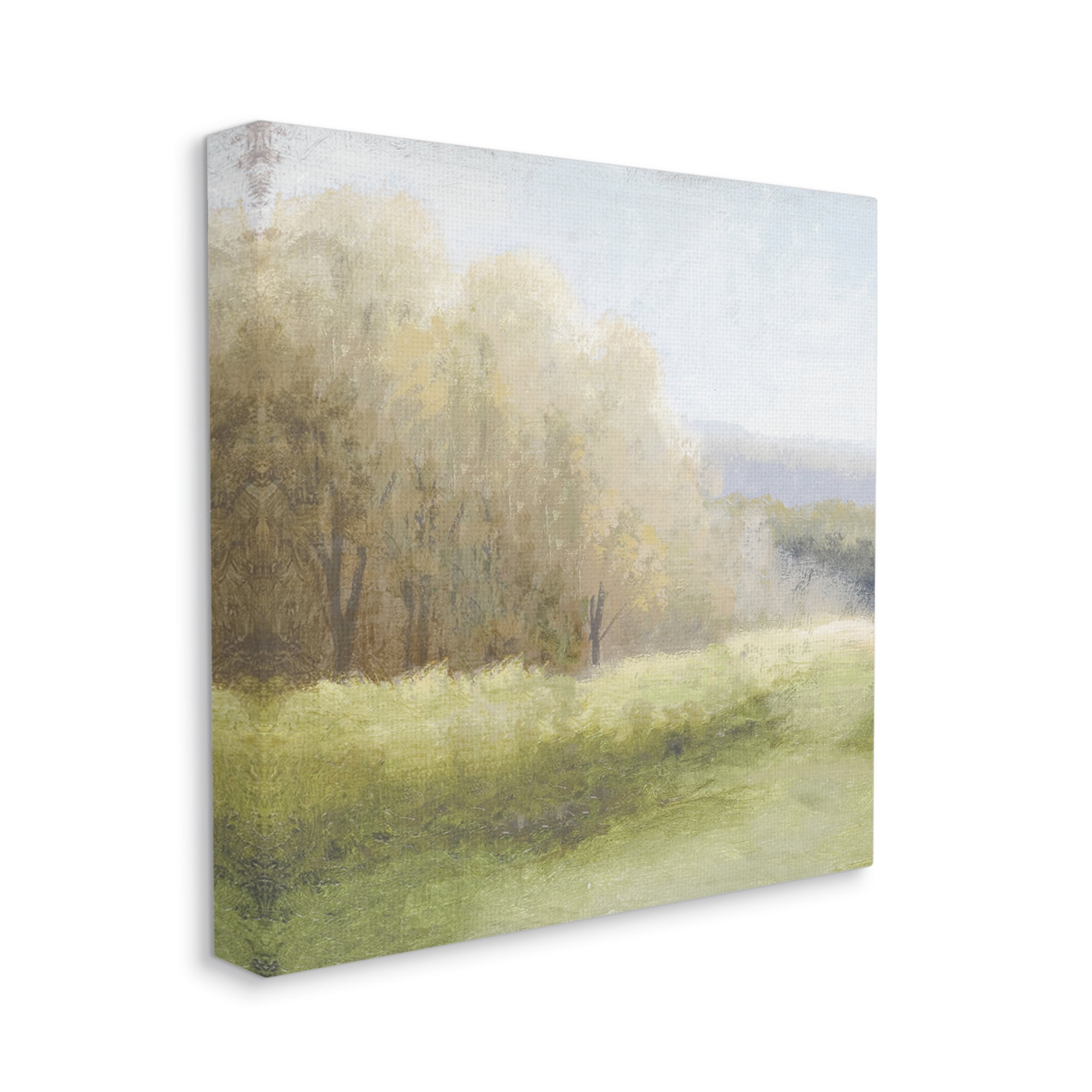 Stupell Industries Subtle Country Landscape Landscape Painting Gallery Wrapped Canvas Art Print Wall Art, 30 x 30