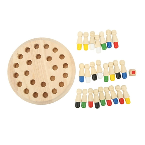 Wooden Memory Match Stick Chess, Cultivate Concentration Wooden Memory Chess Educational For Over 3 Years Old