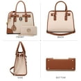 thumbnail image 3 of Dasein Women Handbags Top Handle Satchel Purse Shoulder Bag Briefcase Hobo Bag Set 2pcs, 3 of 6