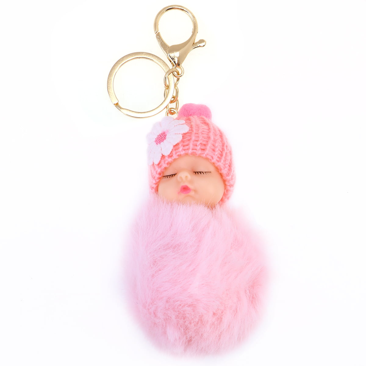 HEMOTON Cute Cartoon Plush Keychain Baby Doll Car Key Ring Pendant  Decorations Kids Party Favors (Violet) | Cartoon Plush Keychain Baby Doll  Car Key Ring Pendant Decorations Kids Party Favors (pink) |
