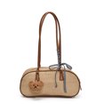 thumbnail image 5 of Bolso pequeño retro con nueva textura 2025, bolso bandolera de hombro para mujer, tejido sencillo, bolso cuadrado pequeño informal., 5 of 5
