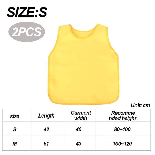 Delantal Para Niños, Delantales De Pintura 12 PCS 12 Colores Impermeables Tela No Tejida Delantales Para Manualidades Actividad De Pintura Artística, Eventos Comunitarios Y Cocina Para Cocinar