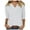 White, variant on TSADFHJI off The Shoulder Tops for Women Knitted Women's Solid Color Fashionable Casual Button Fashion New Quarter Sleeve Women's Short Top T Shirt Xl White