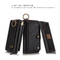 thumbnail image 6 of Galaxy Note 10 Wallet Case, Alleytech Girls Women Magnets Detachable Zipper Wallet Case Cover PU Leather Folio Flip Holster Carrying Case Card Holder for Samsung Galaxy Note 10 2019, Black, 6 of 9