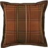 Better Homes and Gardens Plaid Square Pillow, Spice