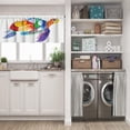 thumbnail image 5 of LALILO Kitchen Curtains and Valances Set of 3 36" Marine Window Treatment Tiers for Window Decor, 5 of 5