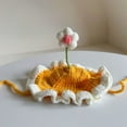 thumbnail image 6 of Crocheted Hat for Dog and Cats Holiday Pet Costume Knitted Headgear Dog Cats Birthday Props for Small Pet, 6 of 17