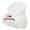 White, variant on I Love Canada Embroidered Long Beanie - White OSFM
