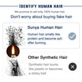 thumbnail image 2 of Sunya Clip in Hair Extensions Real Human Hair Natural Black Human Hair Clip in Extensions Double Weft Human Hair Clip ins Straight Hair Extensions Clip ins 16 Inch #1B 8Pcs/120g, 2 of 5