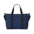 thumbnail image 6 of Rocae Nautical Themed Simple Anchors for Travel Shoulder Bag Top Handle Handbag with Yoga Mat Buckle for Gym, Work, Travel, 6 of 7