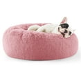 thumbnail image 1 of Cama para perros, relajante, rosquilla, lavable para perros pequeños, color malva, 1 of 6