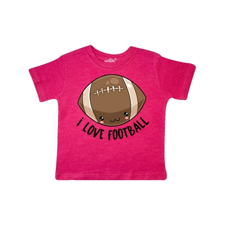 

Inktastic Cute I Love Football Gift Toddler Boy or Toddler Girl T-Shirt