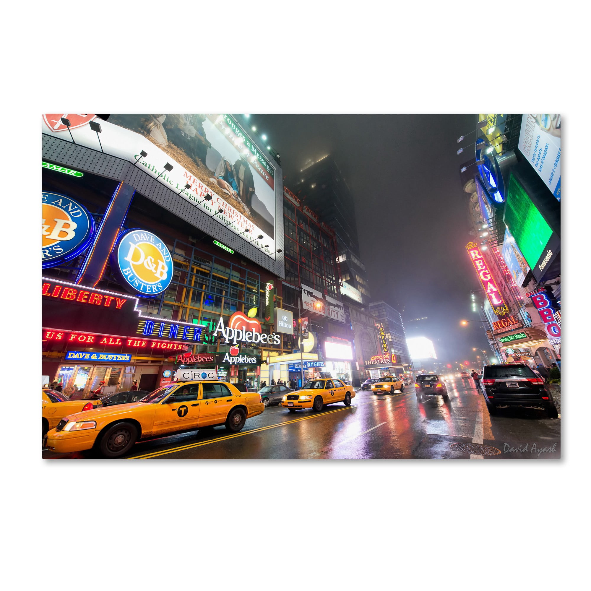 Trademark Fine Art "42nd. Street" Canvas Art by David Ayash