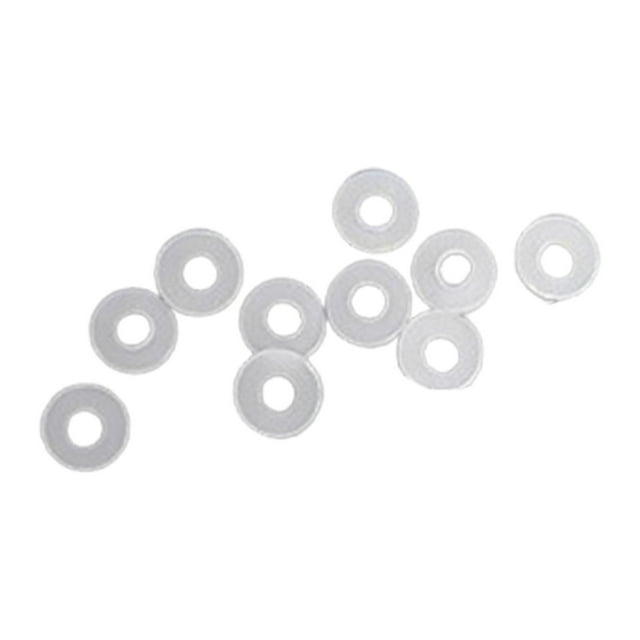 10 piezas Gaskets Gaskets Protectores de alambre Nylon Mantenimiento ligero Accesorios de reparación portátiles Anillos de arandelas Claro