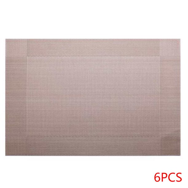 Estera de cena de secado rápido con aislamiento en caliente, posavasos para café, té, marco diagonal, manteles individuales para hotel 6 piezas Guardurnaity ZHF0318