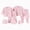 A9-Light Pink, variant on Newborn Layette Sets 0-3M Baby Boys Girls Cotton Romper Tops Hat Pants Bib Sock Shose Suit Outfit Sets to 0-3M Caqnni