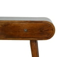 thumbnail image 4 of Lesuto Chestnut London Console Table - Nordic Style, Wood, 2 Drawers, 4 of 11