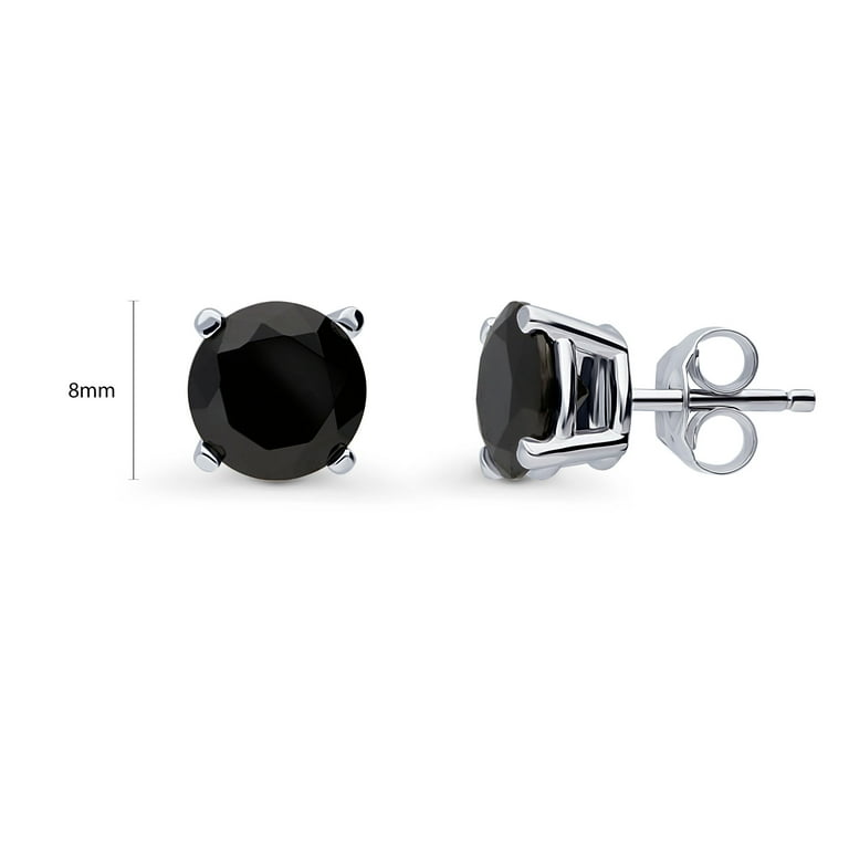 Black sterling silver online earrings