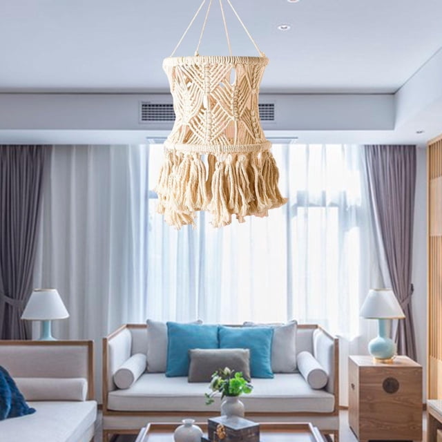 Lámpara de techo de macramé perfecl Estilo B