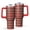 Red-1, variant on Christmas 40oz Tumbler– Stainless Steel Insulated Tumbler with Handle and Straw, Large Capacity Travel Cup for Hot & Cold Drinks