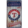 Team Sports America Texas Rangers Corrugated Metal Wall Art