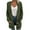Green, variant on Women Winter Casual Long Sleeve Ladies Outwear Overcoat Coats Solid Cardigan Sweater Fried Dough Texture Womens Tops Khaki,M