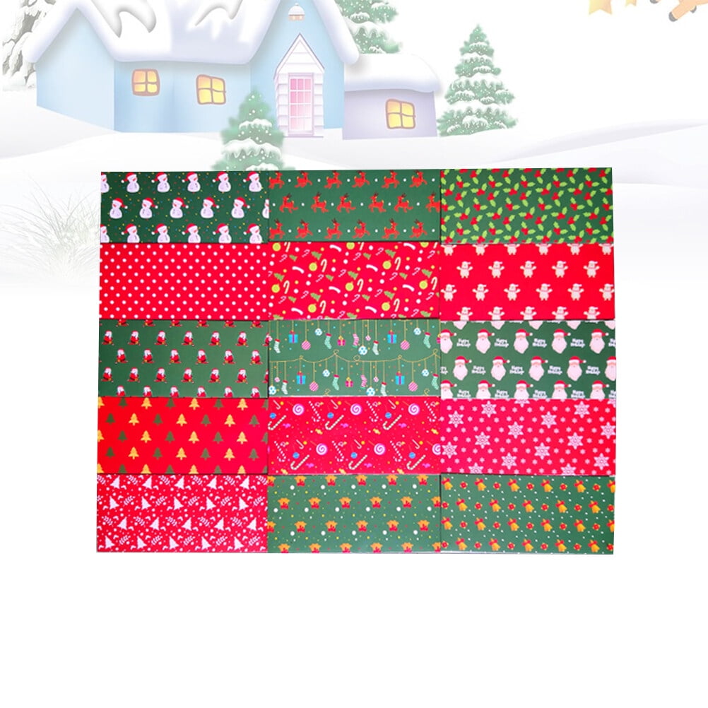 15pcs A Set Christmas Envelope Christmas Money Envelopes Pouch Budget