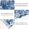 thumbnail image 5 of FORMRS Womens Scarf Winter Soft Long Big Warm Shawls Wrap Tassel Scarves, Blue Garden Pattern, 5 of 9