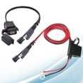 thumbnail image 3 of MasteelfCA SAE to USB Motorcycle Mobile Phone Charger Fast Charge Use Interface(Black), 3 of 7
