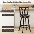 thumbnail image 4 of Giantex 360-Degree Swivel Stools, Counter Height Stools w/Leather Padded Seat & Solid Rubber Wood Legs, (2, 29inch), 4 of 6