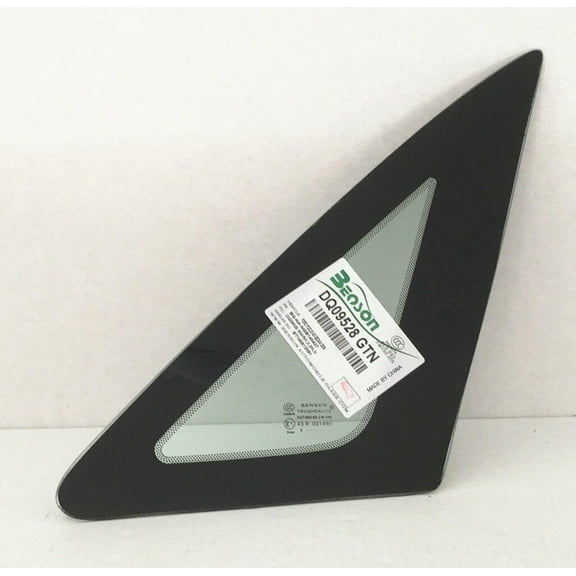 Passenger Right Side Quarter Glass Window Compatible with Ford Focus 4 Door Sedan 2000-2007 Models