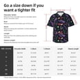 thumbnail image 6 of Lsque Colorful Vintage Cactuses pattern Hawaiian Shirt for Men, Unisex Summer Beach Casual Short Sleeve Button Down Shirts-Small, 6 of 9