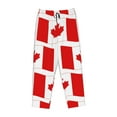 thumbnail image 4 of Kll Womens Canada Print Pajama Pants Soft Pajama Bottoms For Women Cozy Lounge Pants, 4 of 9