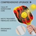 thumbnail image 4 of Pickleball Paddles Set Of 1, Fiberglass Surface, Flame, Fire Print, 1 Paddle, 2 Balls & Bag, 4 of 5