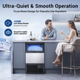 thumbnail image 6 of Ecojoy Commercial Under Counter Ice Maker, 100lbs/24H Output, 33lbs Insulated Ice Storage, Stainless Steel Built-in Freestanding Ice Machine with Self-Cleaning for Home Bar, Kitchen, Cafe, 6 of 10